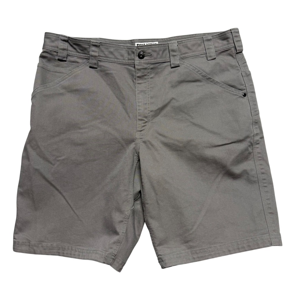 Duluth Trading Co Mens Gray Standard Fit Work Utility Shorts Sz  40 Cotton Blend